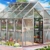 Deuba Aluminium Gewächshaus 4,75m² 250x190cm inkl. 2 Dachfenster Treibhaus Garten Frühbeet Pflanzenhaus Aufzucht 7,63m³ - 2