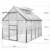Deuba Aluminium Gewächshaus 4,75m² 250x190cm inkl. 2 Dachfenster Treibhaus Garten Frühbeet Pflanzenhaus Aufzucht 7,63m³ - 7
