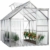 Deuba Aluminium Gewächshaus 4,75m² 250x190cm inkl. 2 Dachfenster Treibhaus Garten Frühbeet Pflanzenhaus Aufzucht 7,63m³ - 8