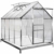 Deuba Aluminium Gewächshaus 4,75m² mit Fundament 250x190cm inkl. 2 Dachfenster Treibhaus Garten Frühbeet Aufzucht 7,63m³ - 1
