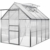 Deuba Aluminium Gewächshaus 4,75m² mit Fundament 250x190cm inkl. 2 Dachfenster Treibhaus Garten Frühbeet Aufzucht 7,63m³ - 8