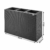 Deuba Blumentopf 83x30,5x60 cm Polyrattangeflecht Wasserabfluss 3 Innentöpfe Outdoor Pflanzkübel Blumenkasten Rattan Schwarz - 6