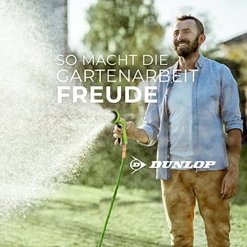 DUNLOP Gartenschlauch flexibel dehnbarer TESTSIEGER - Verschleißfreie Messinganschlüsse und Metallbrause I dehnbarer Gartenschlauch 3/4 Zoll Anschluss flexibler Wasserschlauch flexi (22.50) - 4