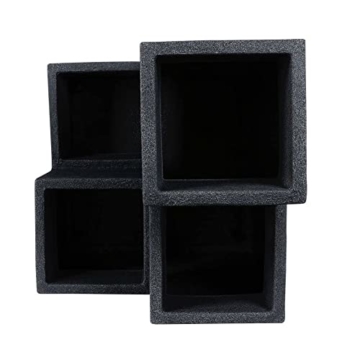 Dynamic24 Blumentreppe 40 x 59 x 40cm Kübel Pflanzkübel Blumenkasten Blumenkübel Blumentopf Beton Optik anthrazit Pflanzentreppe Kräuterturm Pflanzschale Pflanzsäule - 5