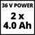 Einhell Akku-Rasenmäher RASARRO 36/38 (Li-ion, 36 V, 6-stufige zentrale Schnitthöhenverstellung, inkl. 2x 4,0 Ah Power X- Change Akkus + Twincharger, Mulchkeil, ohne Akku und Ladegerät) - 13