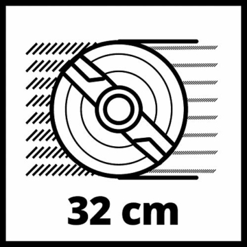 Einhell Elektro-Rasenmäher GC-EM 1032 (1.000 W, empfohlen für Rasenflächen bis 300 m², 3-stufige Einzelrad-Schnitthöhenverstellung, klappbarer Führungsholm, 30 l-Grasfangbox) - 10