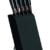 Fiskars Design-Messerblock mit 5 Messern, Breite: 15,5 cm, Höhe: 37 cm, Birkenholz, Schwarz, Edge, 1003099 - 1