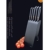 Fiskars Design-Messerblock mit 5 Messern, Breite: 15,5 cm, Höhe: 37 cm, Birkenholz, Schwarz, Edge, 1003099 - 7
