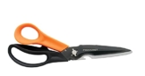 Fiskars Mehrzweckschere mit trennbaren Klingen, Inkl. Schutzhülle mit Scherenschärfer, Länge 23 cm, Titaniumbeschichtung, Rostfreie Stahlklinge/Kunststoff-Griffe, Schwarz/Orange, Cuts + More, 1000809 - 1