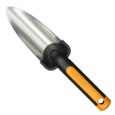 Fiskars Pflanzkelle, Länge 27 cm, Rostfreie Stahl-Kelle, Schwarz/Orange, Premium, 1000727 - 1