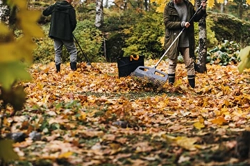 Fiskars PopUp-Gartensack mit Griffen, Platzsparend faltbar, Fassungsvermögen: 175 L, Höhe: 70 cm, Breite: 50 cm, Schwarz/Orange, Ergo, 1028372 - 10