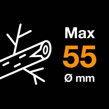 Fiskars PowerGearX Amboss-Getriebeastschere für trockenes und hartes Holz, Antihaftbeschichtet, Gehärteter Präzisionsstahl, Länge: 80 cm, Schwarz/Orange, LX99-L, 1020189 - 8