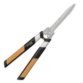 Fiskars Quantum Getriebe-Heckenschere, Antihaftbeschichtet, Hochwertige Stahl-Klingen, Länge: 63 cm, Schwarz/Orange, HS102, 1001449 - 1