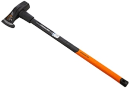 Fiskars Spalthammer (geschmiedet), 2 in 1: Axt und Hammer, Gewicht: 4,6 kg, Gehärtete Stahl-Klinge/Glasfaserverstärkter Kunststoff-Griff, Schwarz/Orange, X46, 1001705 - 1