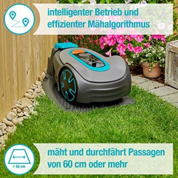 Gardena Mähroboter SILENO minimo 250 m²: intelligenter Rasenmäher mit optimaler Konnektivität, mit Gardena Bluetooth® App programmierbar, DE-Version (15201-20) - 5