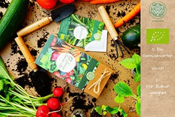 Gemüse Samen Set – 12 Sorten Bio Gemüse Saatgut. Perfektes Gemüseset für Garten und Balkon. Ideal als Geschenk für Frauen und Männer. - 7