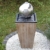 Kiom Kugelbrunnen Gartenbrunnen Brunnen FoLegno mit Edelstahlkugel 83cm 10858 - 3