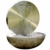 Köhko® Wasserwand Ø 55 cm mit Einer Halbschale in Natursteinoptik mit LED- Beleuchtung „Bocca“ 22011 aus matt gebürsteten Edelstahl mit Becken aus Polyresin - 2