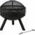 MaxxGarden - Moderne Feuerschale mit Funkenschutz zum Entspannen - Feuerstelle zum Grillen für Garten, Balkon & Terrasse - Gartenkamin als Feuerstelle oder Grill - Schwarz - 1