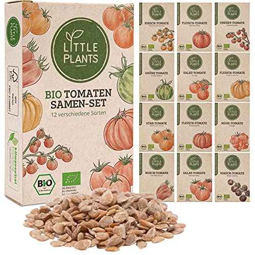 » Nachhaltiges BIO Tomatensamen Set 12 Sorten BIO Tomaten Samen, 100