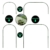 NZXVSE 6 x Gartenreifen für Reihenabdeckung, 86 x 91,4 cm, Gewächshaus-Rahmen, Tunnel-Reifen, rostfreier Stahl, mit kunststoffbeschichtetem Stützrahmen, Durchmesser 11 mm - 2