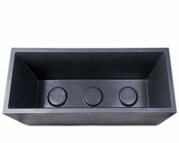 Ondis24 Pflanzkübel Blumenkübel Blumentopf Vulkan 100cm, Schiefer Optik mit Wasserspeicher, Pflanzenkasten hoch, winterfest (anthrazit) - 7