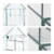 Relaxdays Gewächshaus, HBT 190 x 140 x 140 cm, Regale mit 8 Ablagen, Treibhausfolie, begehbares Tomatenhaus, transparent - 6