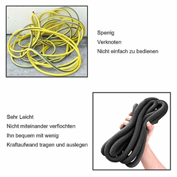 ZICIS 30M Flexibler Gartenschlauch, 8 Funktion Garten Handbrause, Wandhalterung, Zwei Adapter Wasserhahn,Gartenschlauch Schnellkupplung - 2